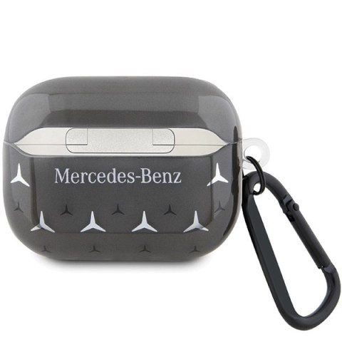 Etui Mercedes Large Star Pattern na AirPods Pro 2 (2022/2023) - czarne Etui Mercedes Large Star Pattern na AirPods Pro 2 (2022/2023) - czarne