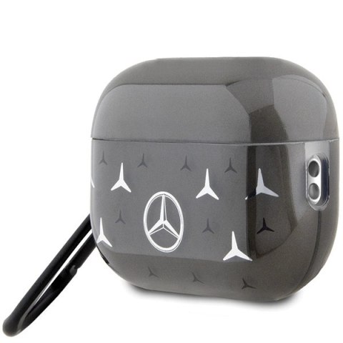 Etui Mercedes Large Star Pattern na AirPods Pro 2 (2022/2023) - czarne Etui Mercedes Large Star Pattern na AirPods Pro 2 (2022/2023) - czarne