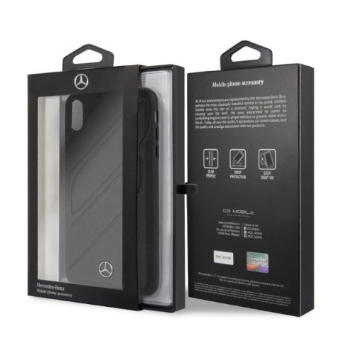 Etui Mercedes New Organic I na iPhone XS Max - czarne Etui Mercedes New Organic I na iPhone XS Max - czarne