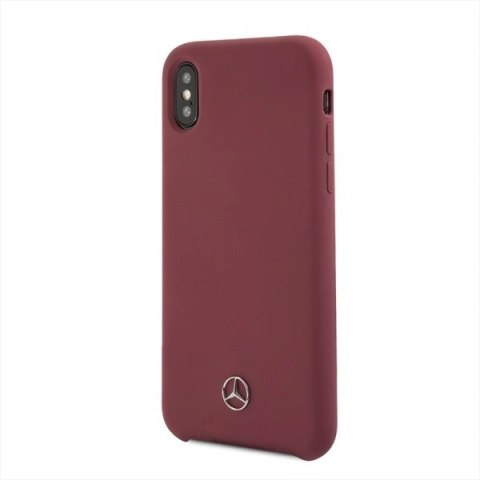 Etui Mercedes Silicone Line na iPhone X / XS - czerwone Etui Mercedes Silicone Line na iPhone X / XS - czerwone