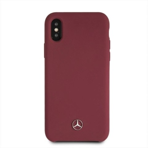 Etui Mercedes Silicone Line na iPhone X / XS - czerwone Etui Mercedes Silicone Line na iPhone X / XS - czerwone