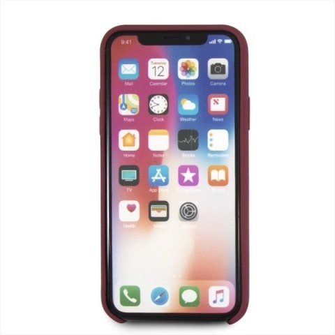 Etui Mercedes Silicone Line na iPhone X / XS - czerwone Etui Mercedes Silicone Line na iPhone X / XS - czerwone
