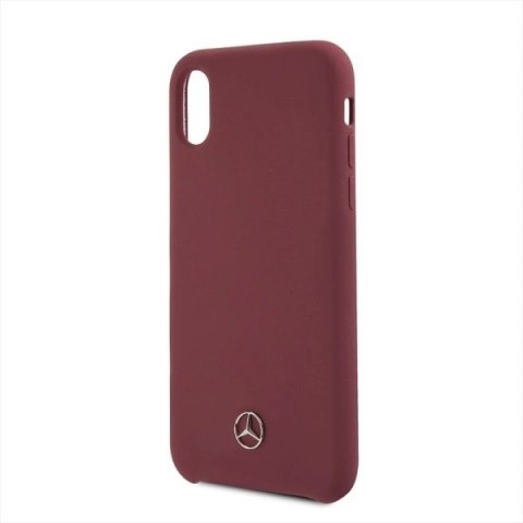 Etui Mercedes Silicone Line na iPhone X / XS - czerwone Etui Mercedes Silicone Line na iPhone X / XS - czerwone
