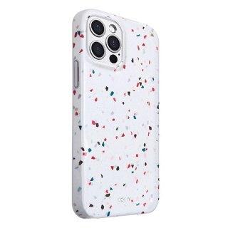 Etui UNIQ Coehl Terrazzo na iPhone 12 / 12 Pro 6,1" - białe