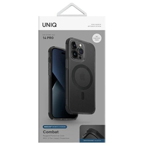 Etui UNIQ Combat na iPhone 14 Pro 6,1" z MagSafe - czarne