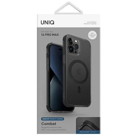 Etui UNIQ Combat na iPhone 14 Pro Max 6,7" z MagSafe - czarne Etui UNIQ Combat na iPhone 14 Pro Max 6,7" z MagSafe - czarne