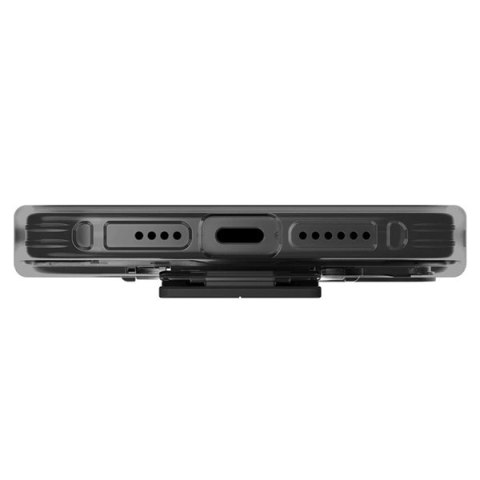 Etui UNIQ Heldro Mount na iPhone 15 Pro 6.1" z podstawką - dymione Etui UNIQ Heldro Mount na iPhone 15 Pro 6.1" z podstawką - dymione