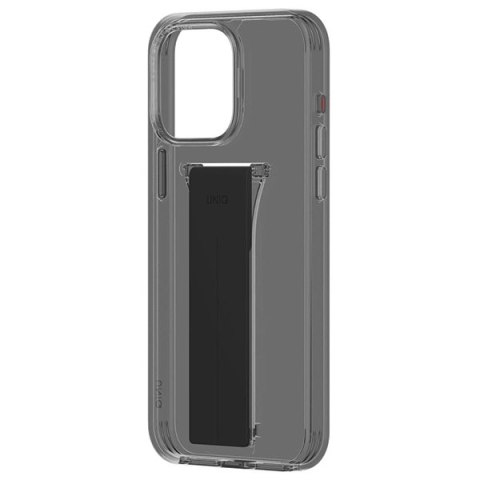 Etui UNIQ Heldro Mount na iPhone 15 Pro 6.1" z podstawką - dymione Etui UNIQ Heldro Mount na iPhone 15 Pro 6.1" z podstawką - dymione