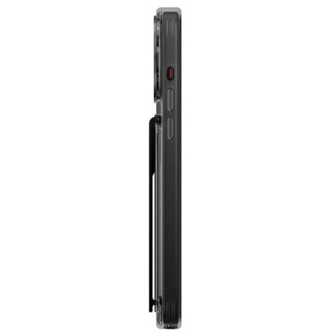 Etui UNIQ Heldro Mount na iPhone 15 Pro 6.1" z podstawką - dymione Etui UNIQ Heldro Mount na iPhone 15 Pro 6.1" z podstawką - dymione
