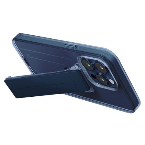 Etui UNIQ Heldro Mount na iPhone 15 Pro 6.1" z podstawką - niebieskie Etui UNIQ Heldro Mount na iPhone 15 Pro 6.1" z podstawką - niebieskie