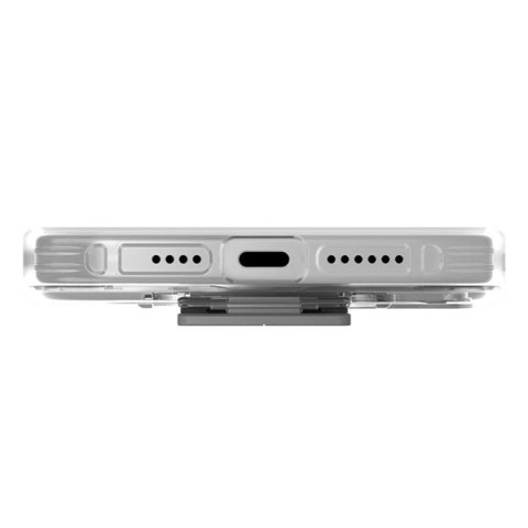 Etui UNIQ Heldro Mount na iPhone 15 Pro 6.1" z podstawką - przezroczyste Etui UNIQ Heldro Mount na iPhone 15 Pro 6.1" z podstawką - przezroczyste