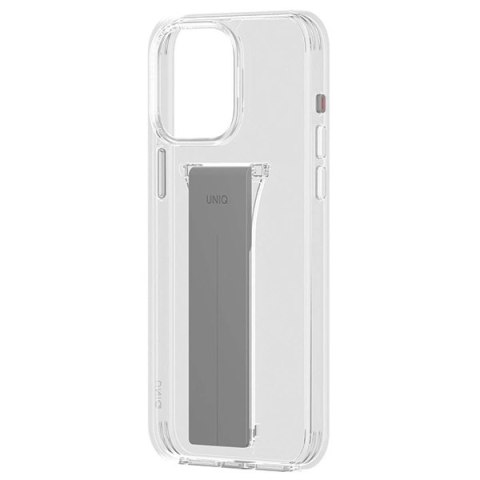 Etui UNIQ Heldro Mount na iPhone 15 Pro 6.1" z podstawką - przezroczyste Etui UNIQ Heldro Mount na iPhone 15 Pro 6.1" z podstawką - przezroczyste