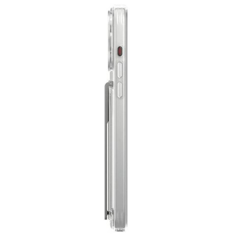 Etui UNIQ Heldro Mount na iPhone 15 Pro 6.1" z podstawką - przezroczyste Etui UNIQ Heldro Mount na iPhone 15 Pro 6.1" z podstawką - przezroczyste
