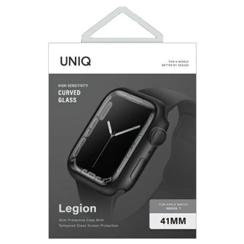 Etui UNIQ Legion na Apple Watch 7 41 mm - czarne Etui UNIQ Legion na Apple Watch 7 41 mm - czarne