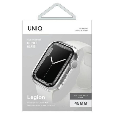 Etui UNIQ Legion na Apple Watch 7 45 mm - przezroczyste Etui UNIQ Legion na Apple Watch 7 45 mm - przezroczyste