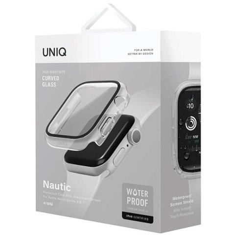 Etui UNIQ Nautic na Apple Watch 7 / 8 41 mm - przezroczyste Etui UNIQ Nautic na Apple Watch 7 / 8 41 mm - przezroczyste