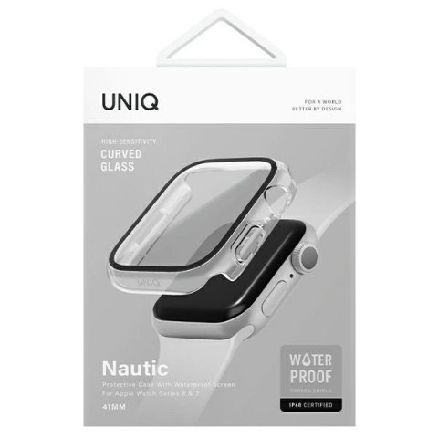 Etui UNIQ Nautic na Apple Watch 7 / 8 45 mm - przezroczyste Etui UNIQ Nautic na Apple Watch 7 / 8 45 mm - przezroczyste