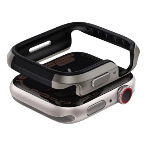 Etui UNIQ Valencia na Apple Watch 10 46 mm - srebrne Etui UNIQ Valencia na Apple Watch 10 46 mm - srebrne