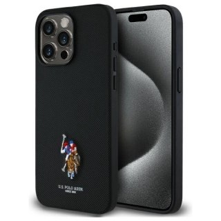 Etui US Polo Embroidered DH Color na iPhone 15 Pro Max 6,7" - czarne