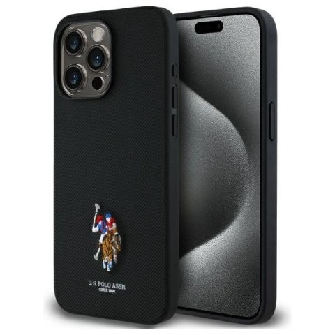 Etui US Polo Embroidered DH Color na iPhone 15 Pro Max 6,7" - czarne Etui US Polo Embroidered DH Color na iPhone 15 Pro Max 6,7" - czarne