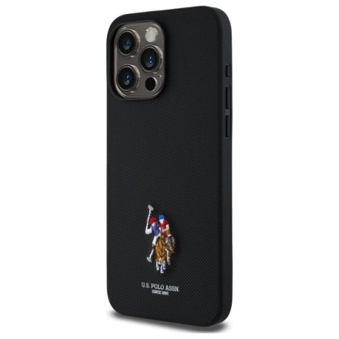 Etui US Polo Embroidered DH Color na iPhone 15 Pro Max 6,7" - czarne Etui US Polo Embroidered DH Color na iPhone 15 Pro Max 6,7" - czarne