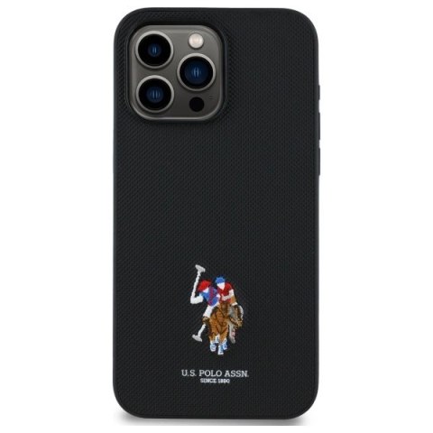 Etui US Polo Embroidered DH Color na iPhone 15 Pro Max 6,7" - czarne Etui US Polo Embroidered DH Color na iPhone 15 Pro Max 6,7" - czarne
