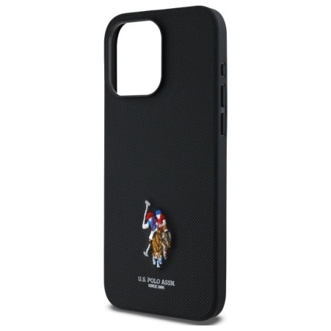 Etui US Polo Embroidered DH Color na iPhone 15 Pro Max 6,7" - czarne Etui US Polo Embroidered DH Color na iPhone 15 Pro Max 6,7" - czarne