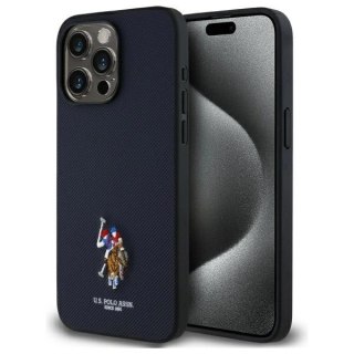 Etui US Polo Embroidered DH Color na iPhone 15 Pro Max 6,7" - granatowe