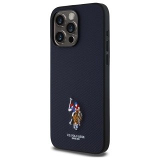 Etui US Polo Embroidered DH Color na iPhone 15 Pro Max 6,7" - granatowe