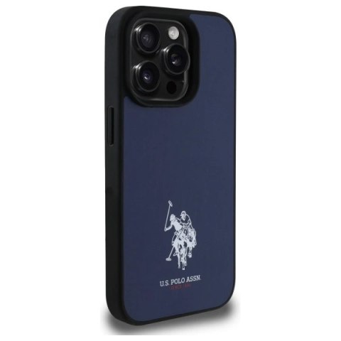 Etui US Polo Leather Embroidered DH Color na iPhone 15 Pro Max 6,7" - granatowe Etui US Polo Leather Embroidered DH Color na iPhone 15 Pro Max 6,7" - granatowe