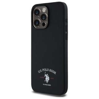 Etui US Polo Printed DH Logo na iPhone 15 Pro Max 6,7" - czarne