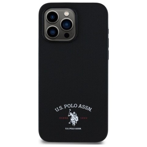 Etui US Polo Printed DH Logo na iPhone 15 Pro Max 6,7" - czarne