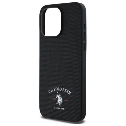 Etui US Polo Printed DH Logo na iPhone 15 Pro Max 6,7" - czarne