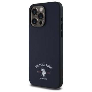 Etui US Polo Printed DH Logo na iPhone 15 Pro Max 6,7" - granatowe