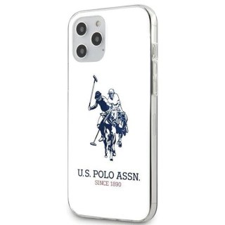 Etui US Polo Shiny Big Logo na iPhone 12 / 12 Pro 6,1" - białe