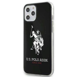 Etui US Polo Shiny Big Logo na iPhone 12 / 12 Pro 6,1" - czarne
