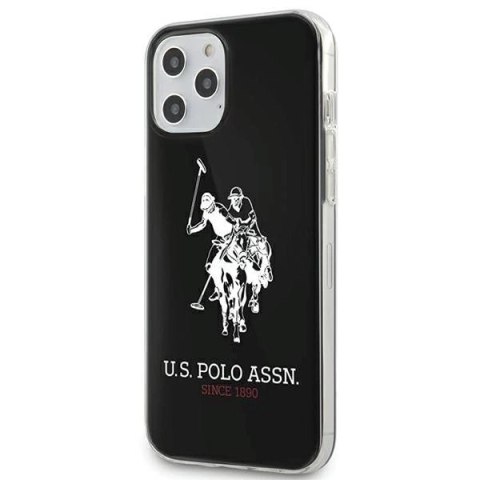 Etui US Polo Shiny Big Logo na iPhone 12 / 12 Pro 6,1" - czarne Etui US Polo Shiny Big Logo na iPhone 12 / 12 Pro 6,1" - czarne