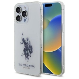 Etui US Polo Shiny Big Logo na iPhone 15 Pro Max 6,7" - białe
