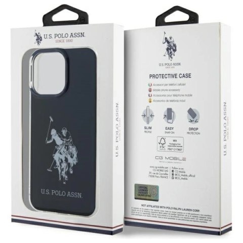 Etui US Polo Shiny Big Logo na iPhone 15 Pro Max 6,7" - czarne Etui US Polo Shiny Big Logo na iPhone 15 Pro Max 6,7" - czarne