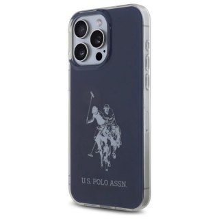 Etui US Polo Shiny Big Logo na iPhone 15 Pro Max 6,7" - niebieskie
