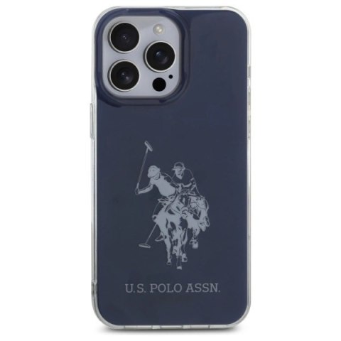 Etui US Polo Shiny Big Logo na iPhone 15 Pro Max 6,7" - niebieskie Etui US Polo Shiny Big Logo na iPhone 15 Pro Max 6,7" - niebieskie
