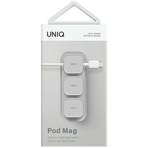 Organizer do kabli UNIQ Pod Mag magnetyczny + baza - szary