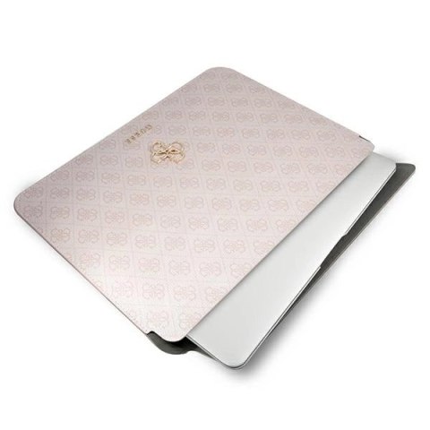 Pokrowiec na laptopa Guess 4G Big Logo Sleeve - różowy