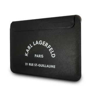 Pokrowiec na laptopa Karl Lagerfeld Saffiano RSG Sleeve 13" - czarny