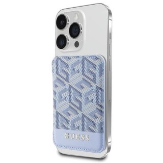 Portfel Guess GCube Stripe MagSafe - niebieski