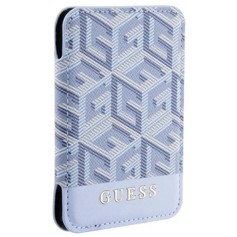 Portfel Guess GCube Stripe MagSafe - niebieski