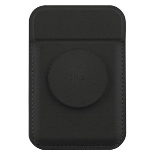 Portfel magnetyczny UNIQ Flixa MagSafe z podpórką - czarny