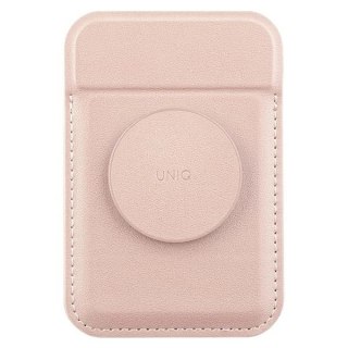 Portfel magnetyczny UNIQ Flixa MagSafe z podpórką - różowy