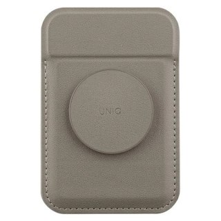 Portfel magnetyczny UNIQ Flixa MagSafe z podpórką - szary