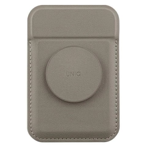 Portfel magnetyczny UNIQ Flixa MagSafe z podpórką - szary